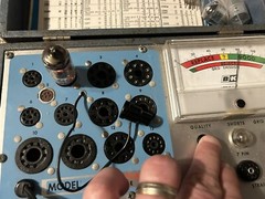VINTAGE PAIR GE 5814A AMP TUBES FIVE STAR