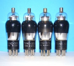 No type 6A7 Tung-Sol radio audio amplifier vacuum 4 tubes valves tested ST 6A7G