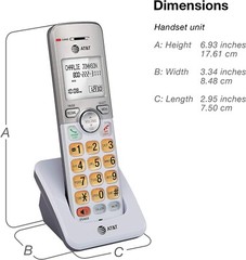 AT&T 3 Handset Cordless Home Phone System Caller ID Call Waiting Speakerphone