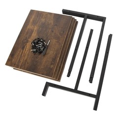 NEW 4-Tier Media Stand Rustic Country Style Record Player Stand Stereo Rack