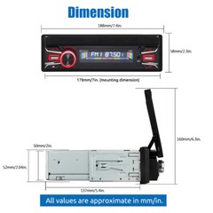 7″ Single 1 DIN Car Stereo Flip Out Touch Screen Radio Carplay MP5 USB +Camera