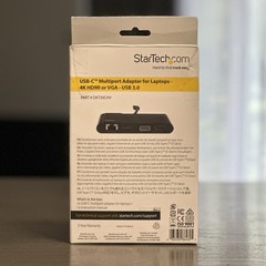 StarTech USB-C Multiport Adapter for Laptops 4K HDMI or VGA USB 3.0 DKT30CHV New