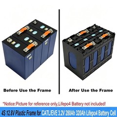 12V Battery Frame for 3.2V CATL EVE 280Ah 320Ah 360Ah Lifepo4 Plastic Holder Kit