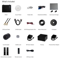 Fluance RT85 Vinyl Turntable, PA10 Preamp, Ai81 Powered Floorstanding Speakers