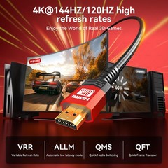 Fiber Optic HDMI 2.1 Cable 40FT,48Gbps Ultra High Speed Braided Uni-Direction…