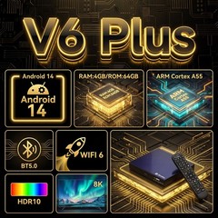 vSeeBox V6 Plus Android TV Box Newest Model Streaming Box AUTHORIZED DISTRIBUTOR