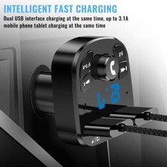 Bluetooth 5.0 Car Wireless FM Transmitter Adapter 2USB PD Charger Hands-Free Lot
