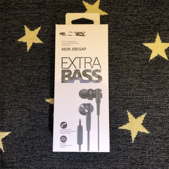For SONY MDR-XB55AP Bass Booster In-Ear Headphones With Remote & Mic Black/Grey