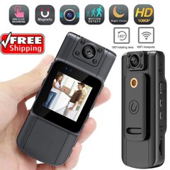 HD1080P Audio Video DVR IR Night Cam WIFI 2K Camcorder Police Body Camera 2024