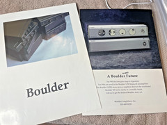 SEVERAL PAGES OF BOULDER COMPONENTS / INFORMATIVE INFORMATION / EXCELLENT COND.
