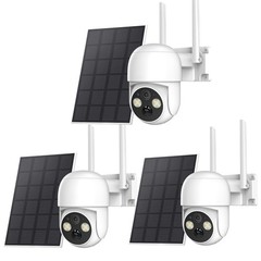 Solar Camera 4MP Wireless Outdoor Solar Battery Security Camera WiFi Smart Home