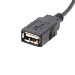 PC Internal 5V 2-Pin IDE Molex To USB 2.0 Type A Female Power Adapter Cable 30cm