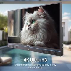 SYLVOX 55” Outdoor TV 4K Waterproof 1000nits Smart TV With 6 Powerful Speakers