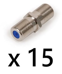 15 Female Coax Cable F81 Barrels 3GHz F Connector RG6 Wire Splice Satellite RG11