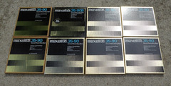 8 Maxell 35-90 7in Reel to Reel Tapes Excellent Condition 2 New