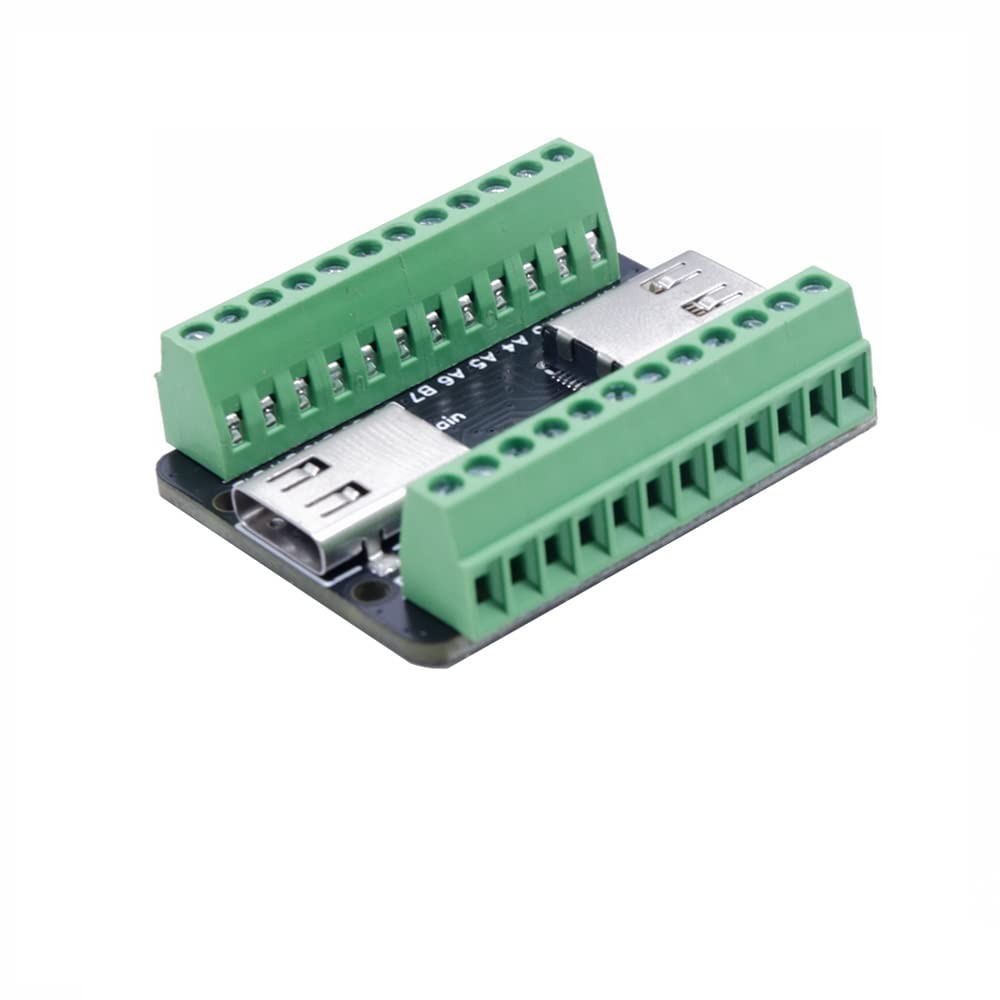 USB 3.1 TypeC Female to Female Pass Through Adapter Breakout Board 24 Pin