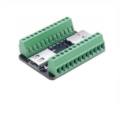 USB 3.1 TypeC Female to Female Pass Through Adapter Breakout Board 24 Pin