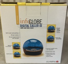 Olympia Info Globe OL3000 Digital Caller ID Real-Time Clock & Scrolling Message