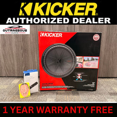 Kicker 48CWR154 CompR Series 15″ subwoofer with dual 4-ohm voice coils #1 DEALER