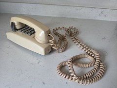 Vintage Western Electric 2554 Wall-Mounted Corded Line-Powered Analog Telephone