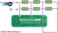 5PCS 3S BMS 20A Li-Ion Lithium Battery 18650 BMS Charger PCB BMS Protection