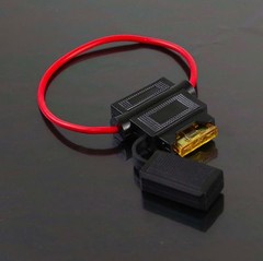 Pick Gauge 8 10 12 14 16 18 AWG ATC In-Line Fuse Holder 100% OFC Copper Wire LOT