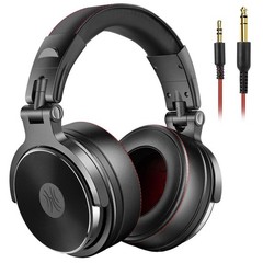 OneOdio Pro~50 Hi~Res Over~Ear Wired Headphones for Studio Monitoring, Black