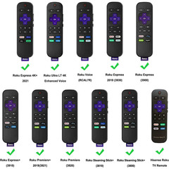 Remote Case for Roku Voice/Express HD /4K+/Ultra LT Enhanced 3930 Silicone Cover