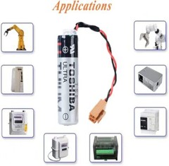 ❏ 15X ER6V 3.6V ER6VC119B ER6VC119A 2400mAh PLC Battery With Plug for TOSHIBA