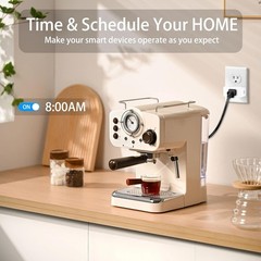 15A Energy Monitoring Wi-Fi Smart Plug – Voice Command Enabled, Compact Design