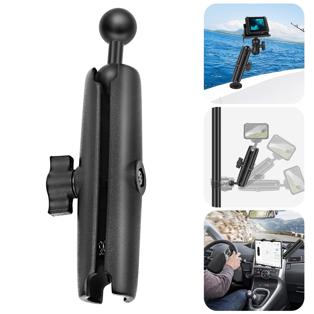 1″ Ball Adapter Double Socket Arm for RAM B, Phone Tablet Mount Extension 7.48″