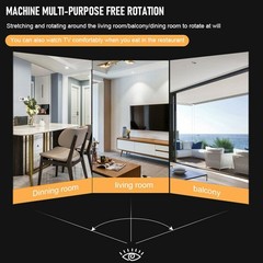 FULL MOTION LCD LED TV WALL MOUNT BRACKET SWIVEL TILT 26 32 36 37 40 42 46 50 55