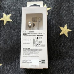 For SONY MDR-XB55AP Bass Booster In-Ear Headphones With Remote & Mic Black/Grey