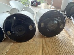 4x LOREX 4K Ultra HD Smart Deterrence IP Cameras (E892AB-Z) NOT WORKING Cut Cord