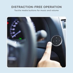 Compact Wireless Music Control Button for iPhone, Android, and Car Audio Systems