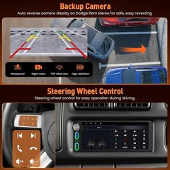 Dodge Ram 1500 1994-2001 Android 15 Car Stereo 8 Core Carplay GPS 6.8″ 4x64GB