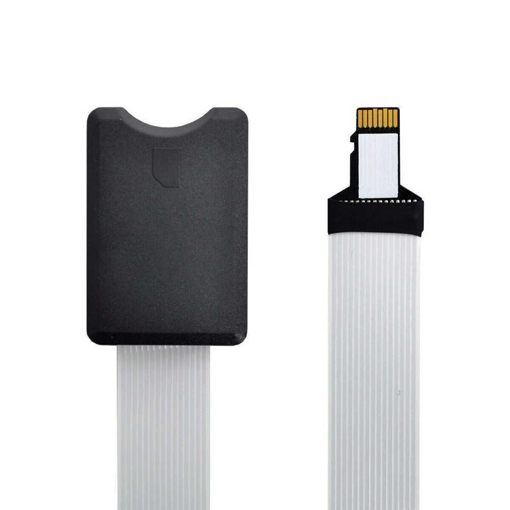 Micro-SD TF Memory Card Kit Male to SD Female Soft Flat FPC Cable Extender SDTF