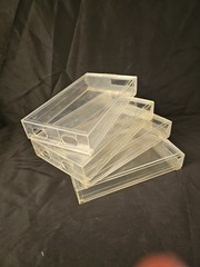 VHS Clear Plastic Cases Bottom Loader Sleeve Protective Case (Movie Not Included
