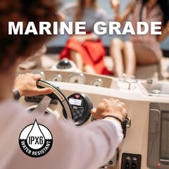 Boss Audio AM FM AUX USB Bluetooth Marine Boat Gauge Style Radio Stereo Receiver