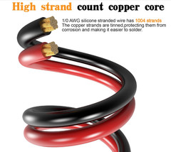 Cable batería 1/0 CCA 40FT con fusible ANL 250A para audio y energía, Nuevo