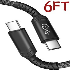 USB3.2 Gen2 20Gbps Cable USB C 100W Fast Charging for Galaxy iPhone 15 5K