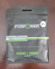 FosPower RCA Y-Adapter (3 Feet), 1 RCA Male to 2 RCA Male Short Y Splitter