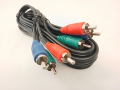 Green Blue Red RCA Connectors 2 RCA Component Video Cable 6 ft RGB for DVD HDTV