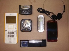 Vintage Electronics Lot Ti-Nspire CX II Sony Walkman Samsung Galaxy S III READ