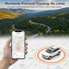 Magnetic Car GPS Tracker for Vehicles Key Dog Real Time for Find My (iOS Only)