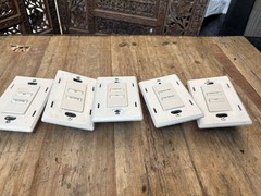Lutron At-Nb-None Q26SM 2 Button +L/R Keypad Lot Of 5 Units