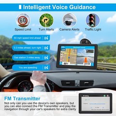 Car Truck GPS Navigation 7 Inch Touch Screen 2026 Maps Spoken Direction