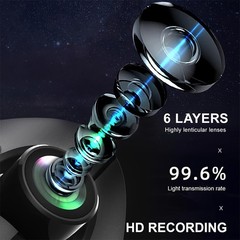 4K Dual Lens Car DVR Camera Dash Cam Front+Rear+Inside Video Recorder G-Sensor