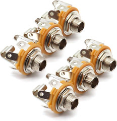 6.35Mm (1/4Inch) Female Stereo Socket Panel Mount Jacks, Patch Cables, Microphon