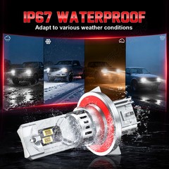 For GMC Yukon 2007 – 2014 – 4x 6000k Combo LED Headlight Hi/Lo Fog Light Bulbs